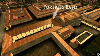 Animation of ancient Roman Fort in Caerleon Wales [upl. by Eisaj]