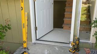 Jeld Wen Front Door Installation  Really crappy products and craftsmanship PART 1 [upl. by Herstein]