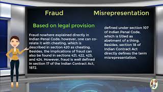 What is Difference Between Fraud amp Misrepresentation [upl. by Nitsid57]