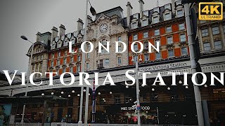 London Victoria Station Walk Through England 4K [upl. by Erdnad549]